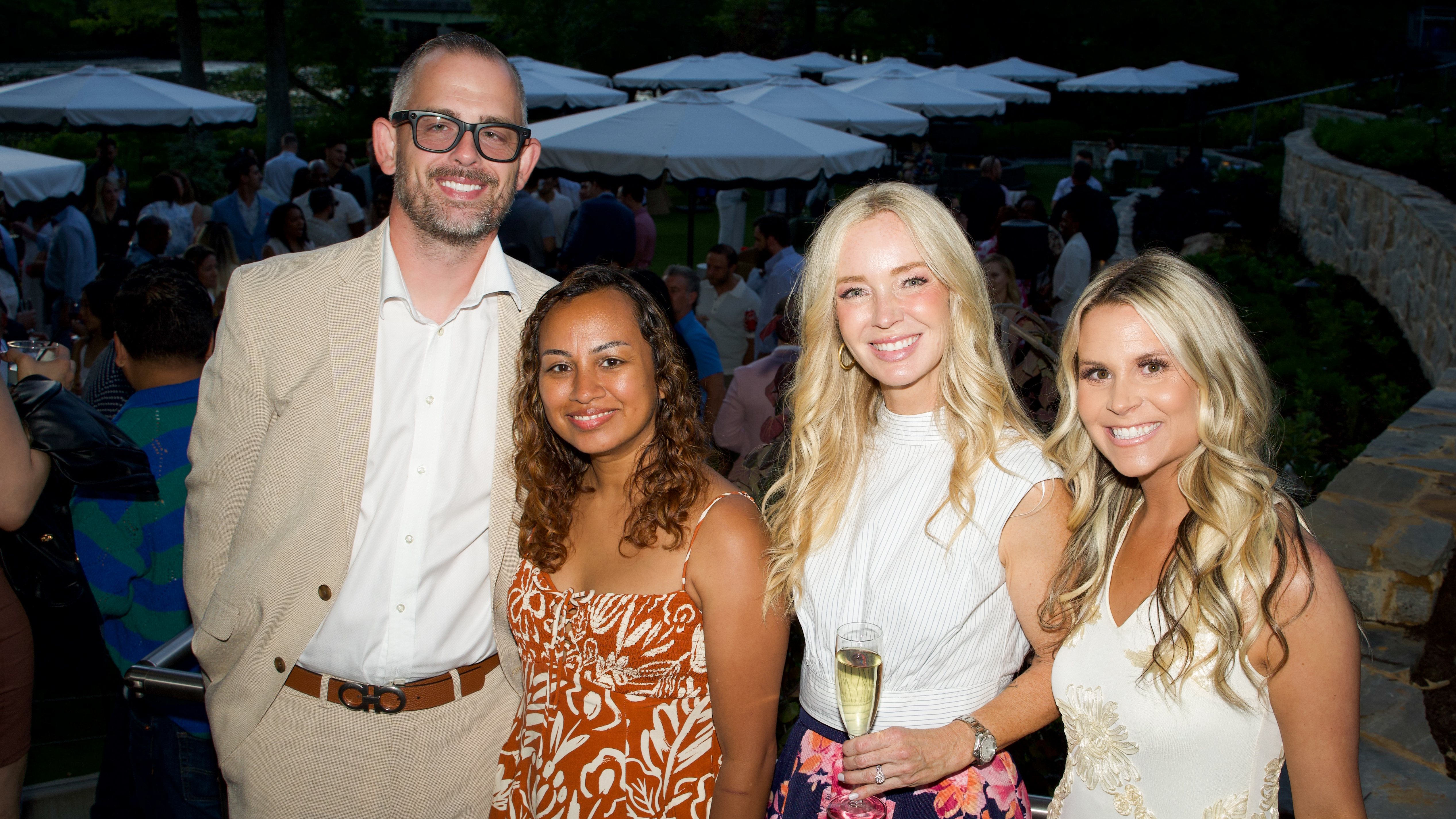 Rhiannon Turner and Allyson Davis with Danny Nagel and his wife at a TPIC evening